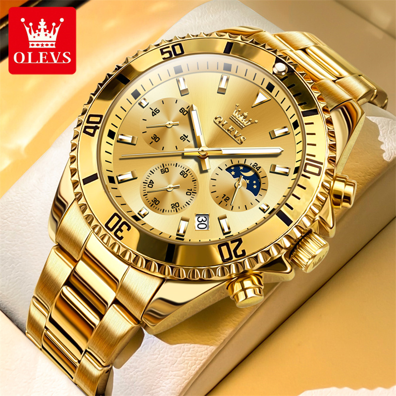 Luxury Watch Brands Logo - OLEVS Watch Men Top Brand Luxury