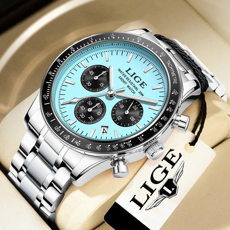 Luxury Watch Brands Logo - LIGE Top Brand Luxury New Men