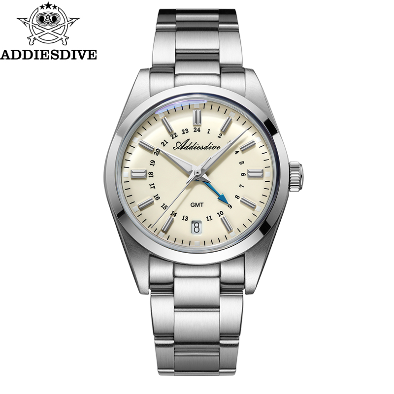Luxury Watch Brands Logo - ADDIESDIVE Hot Brand 36mm Luxury GMT