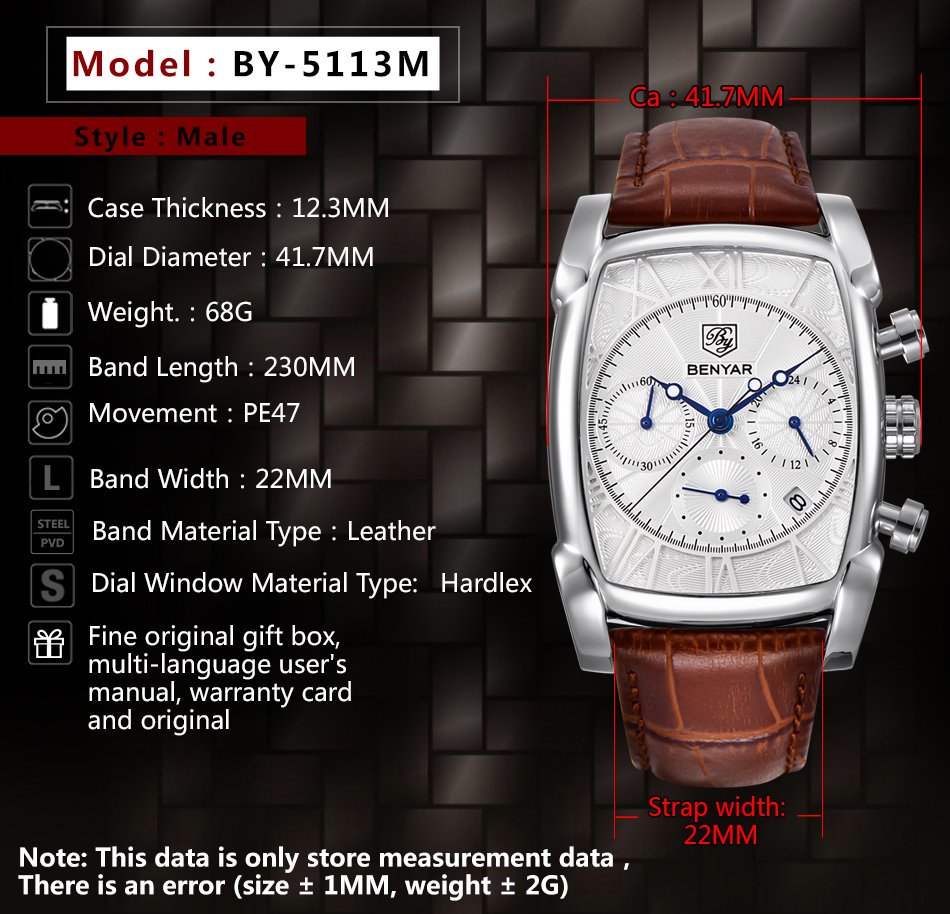Relogio Masculino Mens Watches - Luxury Watch Holder For Men recension och pris