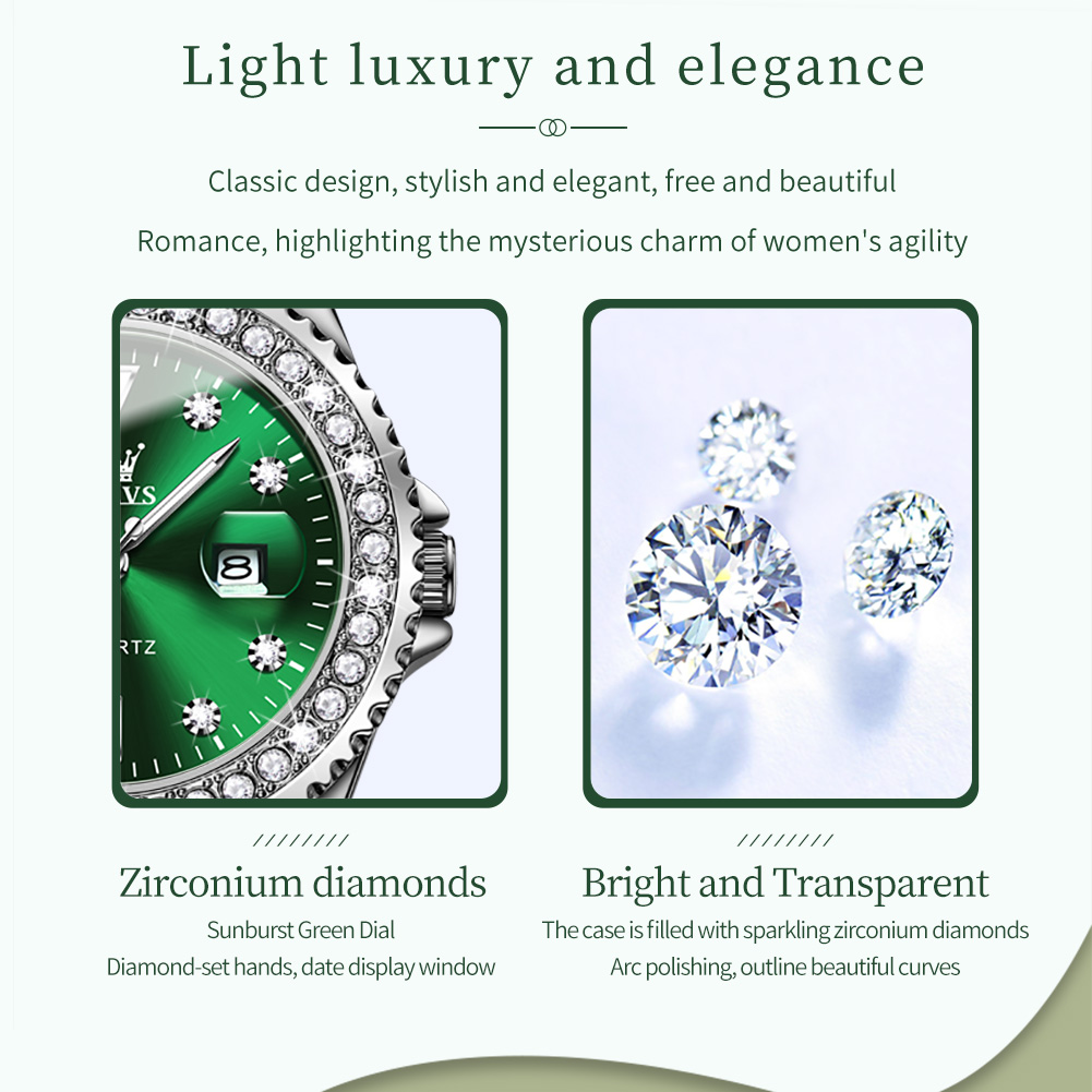 OLEVS Elegant Original Quartz  - Luxury Watch Diamond recension och pris