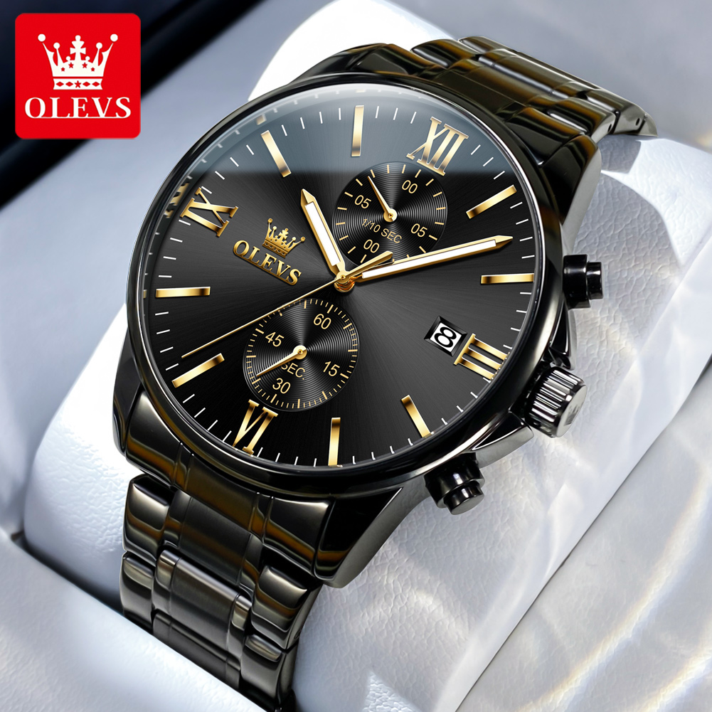 OLEVS 2886 Classic Black Quart - Luxury Watch Brands Logo recension och pris