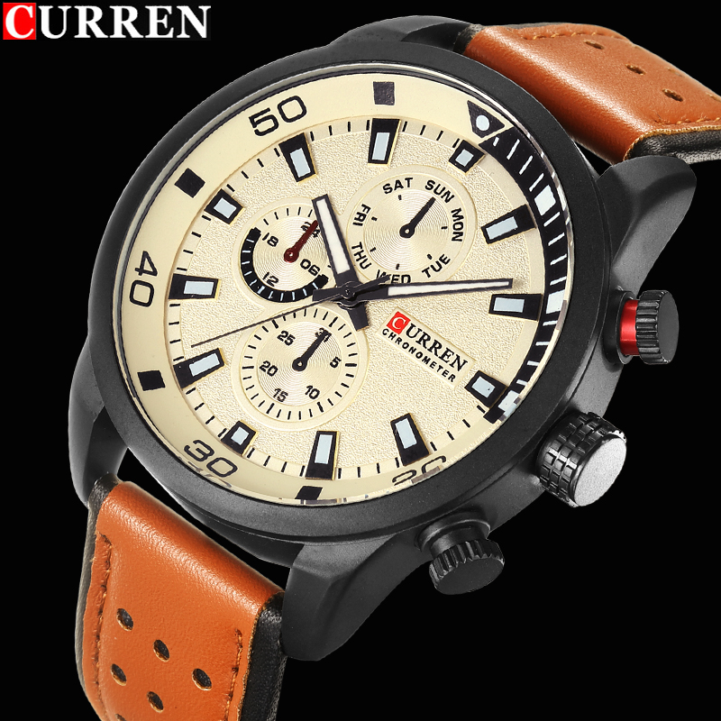 2017 CURREN Stylish Watch Men  - Luxury Watch Brands Logo recension och pris