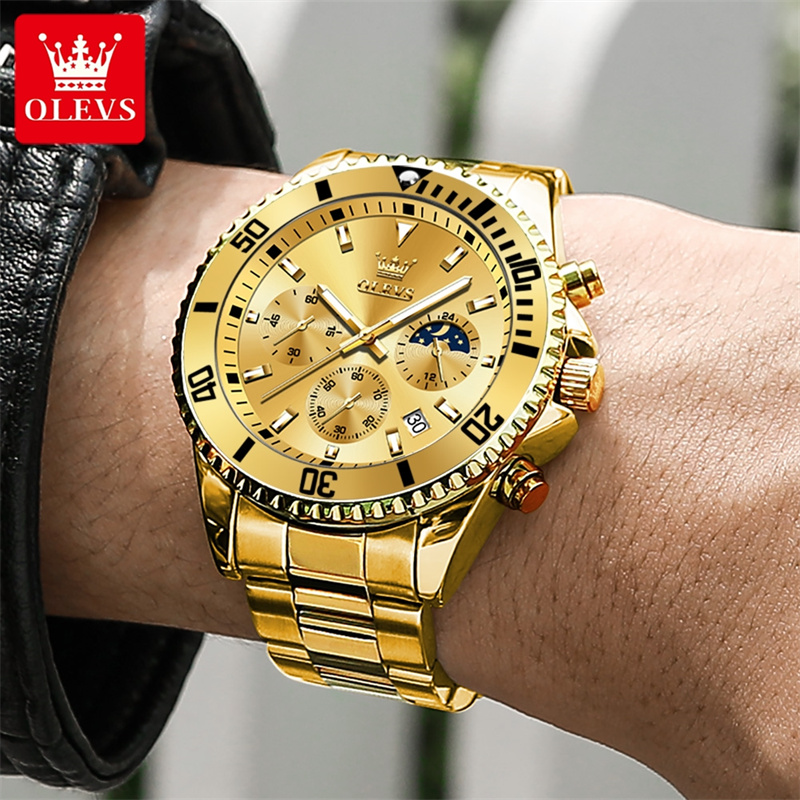 OLEVS Watch Men Top Brand Luxu - Luxury Watch Brands Logo recension och pris