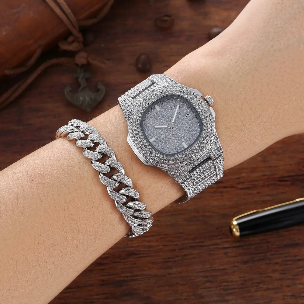 New Gold Color Watch &  Bracel - Luxury Watch Miami recension och pris
