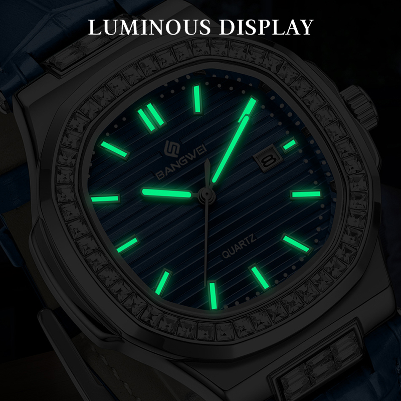 BANGWEI Top Brand Luxury Mens  - Luxury Watch Holder For Men recension och pris