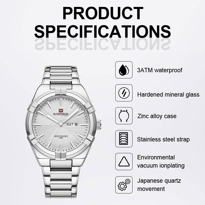 Top Brand NAVIFORCE Men's Watc - Luxury Watch Brands Logo recension och pris