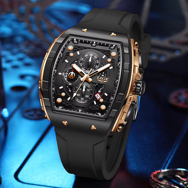 LIGE Top Brand Luxury Men Watc - Luxury Watch Brands Logo recension och pris