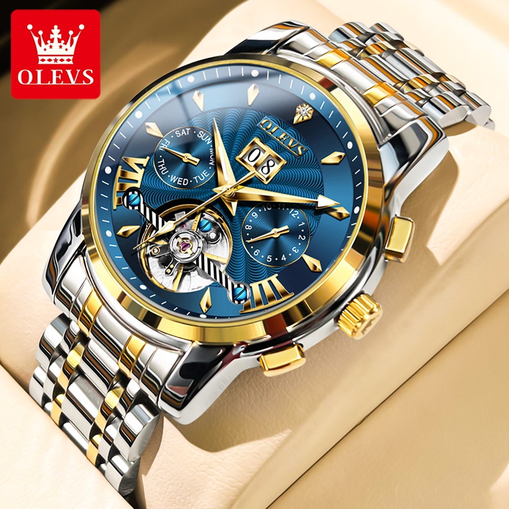 OLEVS Men Watches Luxury Fashi - Luxury Watch Straps recension och pris