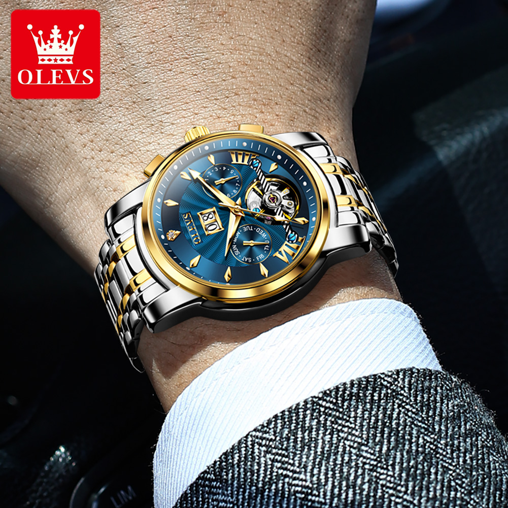 OLEVS Men Watches Luxury Fashi - Luxury Watch Straps recension och pris