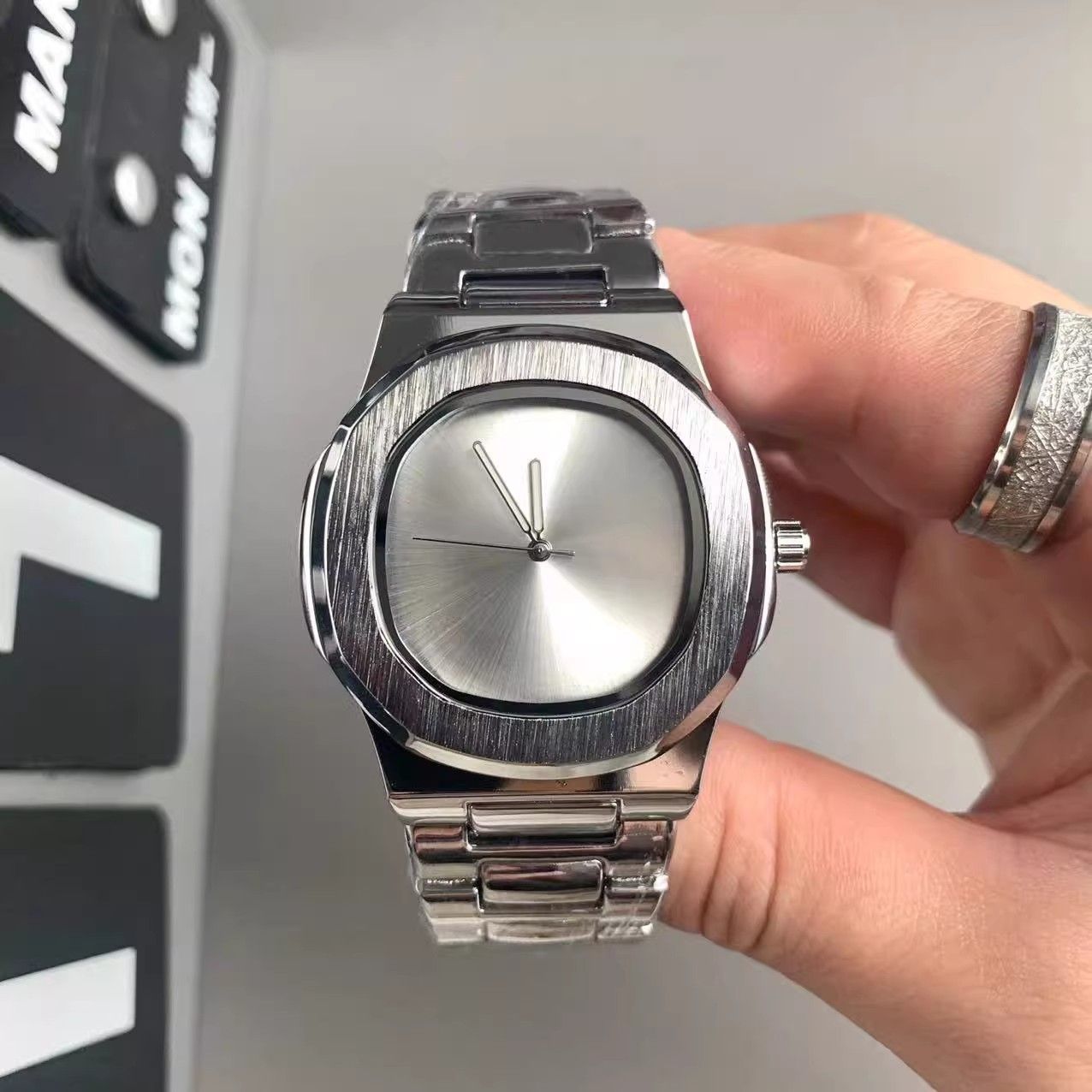 Custom Logo Men's Quartz Watch - Luxury Watch Brands Logo recension och pris