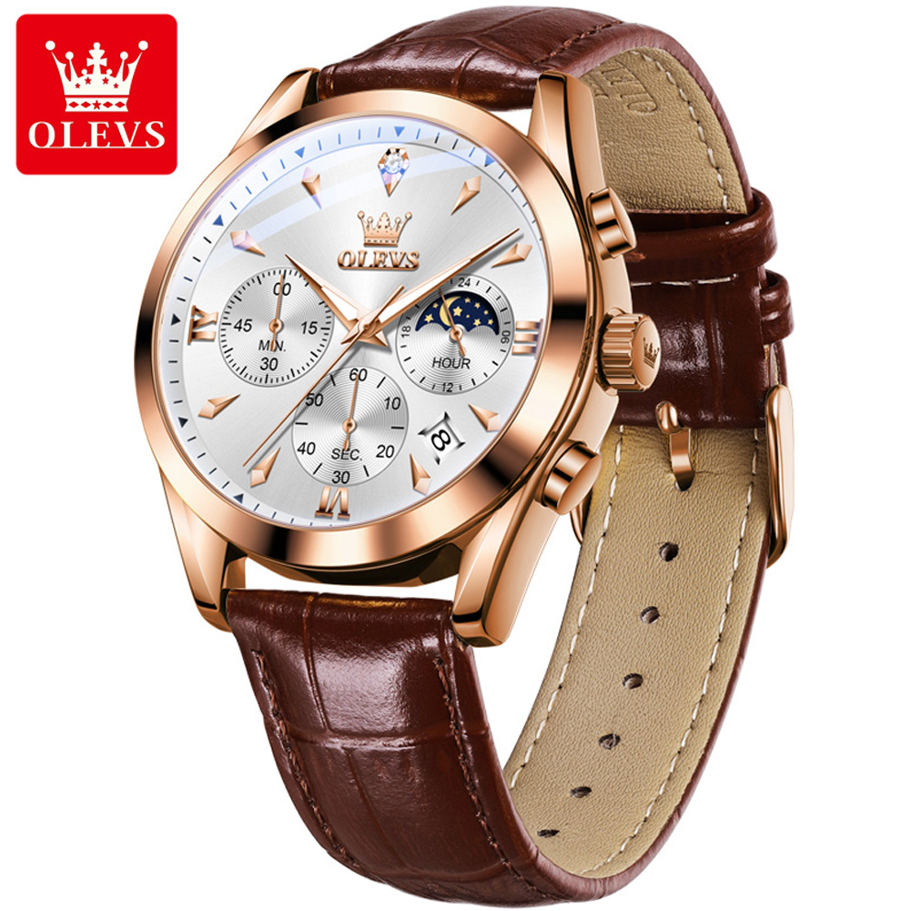 OLEVS Brand New Fashion Quartz - Luxury Watch Brands Logo recension och pris
