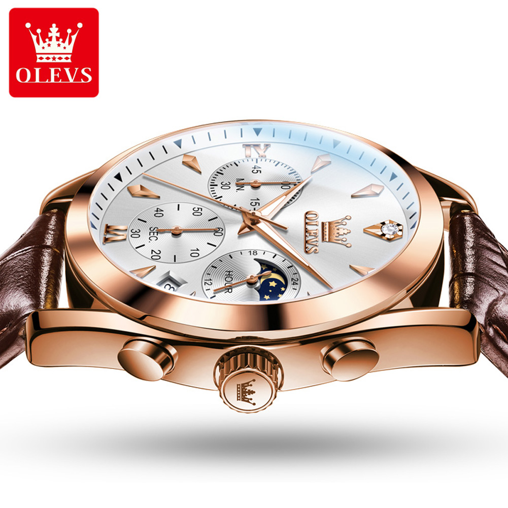 OLEVS Brand New Fashion Quartz - Luxury Watch Brands Logo recension och pris