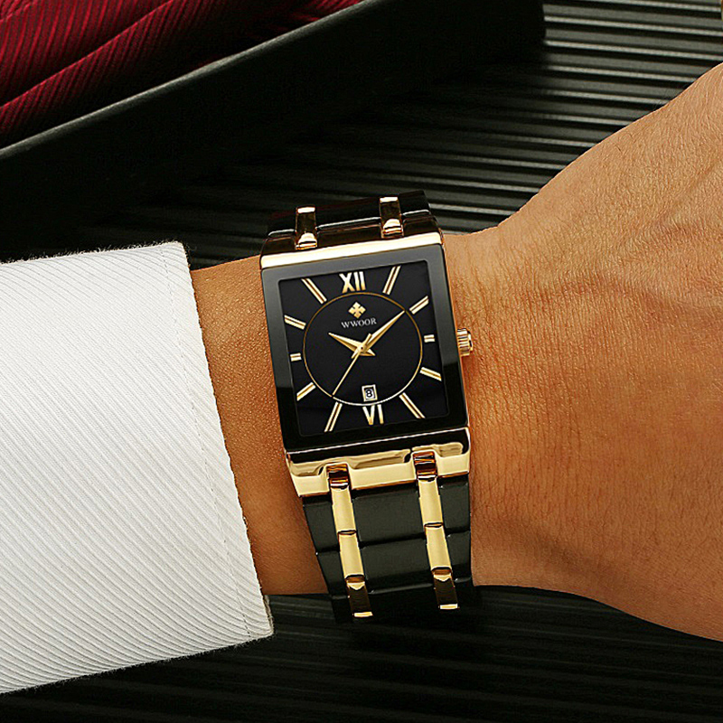 WWOOR Brand Luxury Gold Bracel - Luxury Watch Brands Logo recension och pris