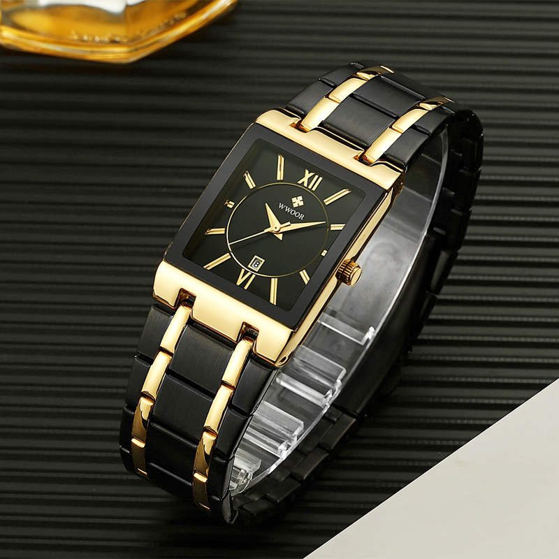 WWOOR Brand Luxury Gold Bracel - Luxury Watch Brands Logo recension och pris