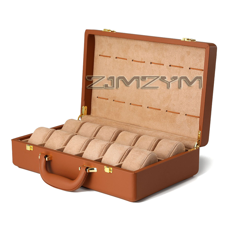 12 Slots Watch Box Mens Watche - Luxury Watch Holder For Men recension och pris