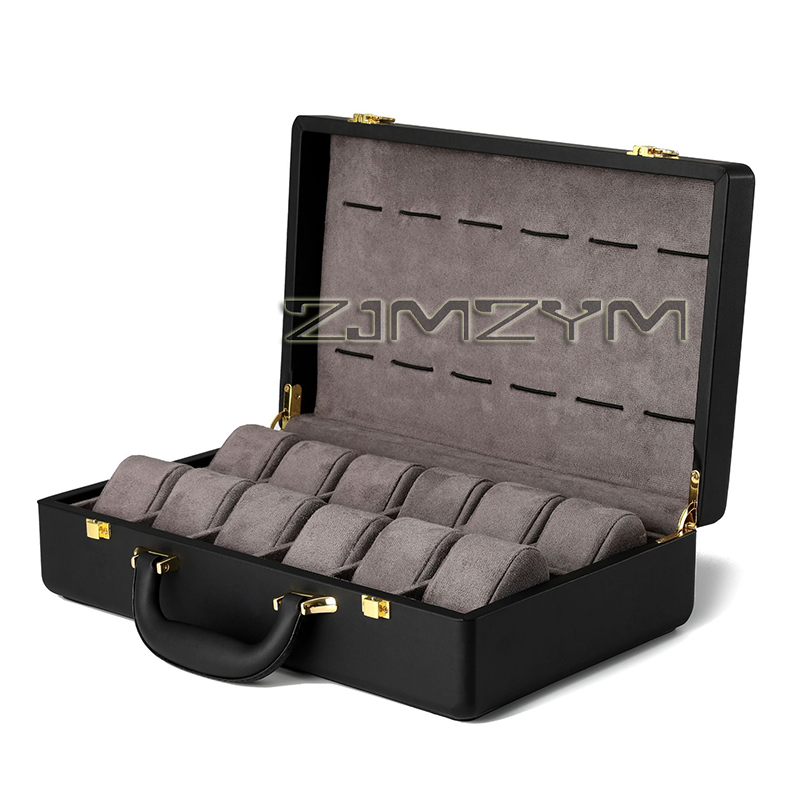 12 Slots Watch Box Mens Watche - Luxury Watch Holder For Men recension och pris