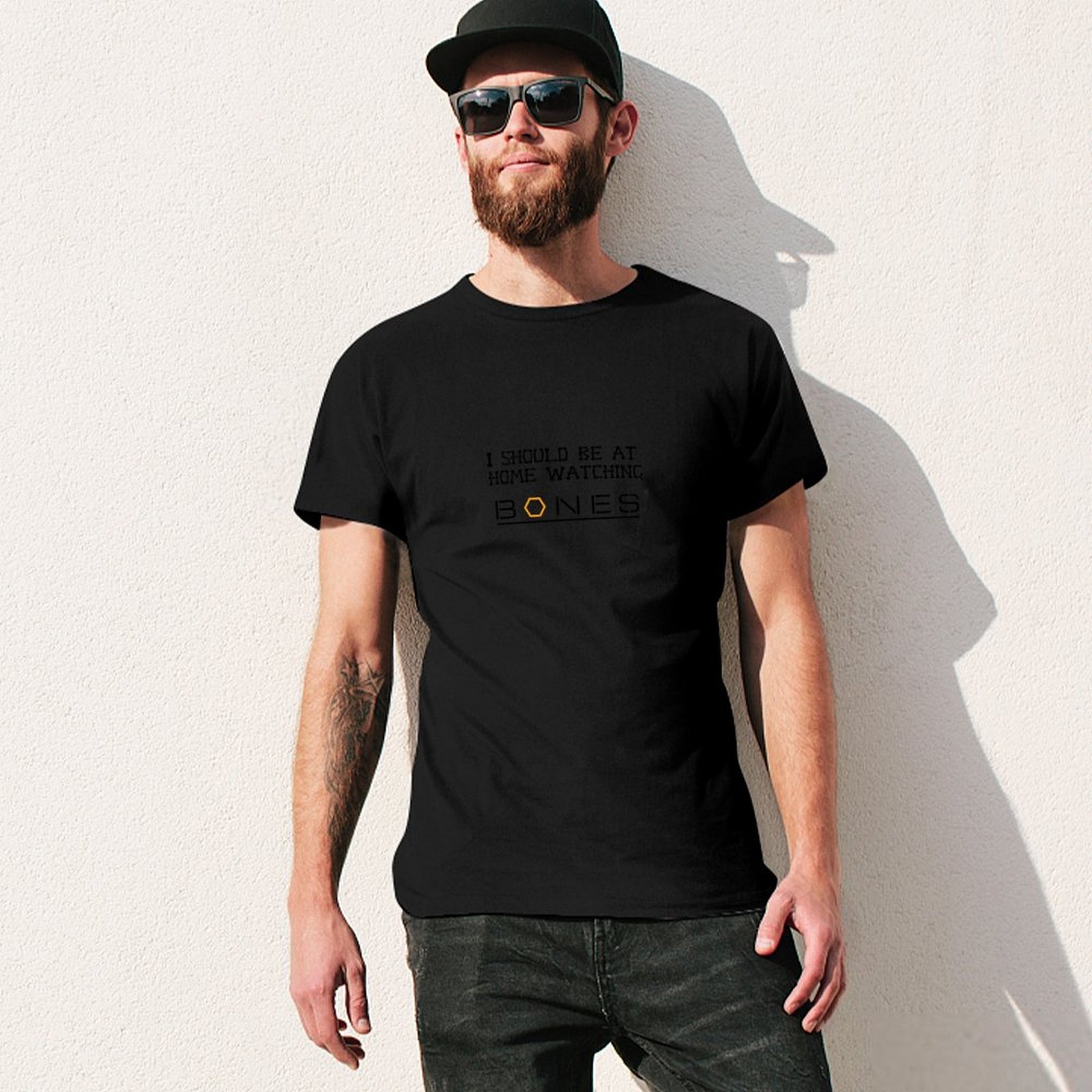 Watching Bones T-Shirt man t s - Luxury Watch China recension och pris