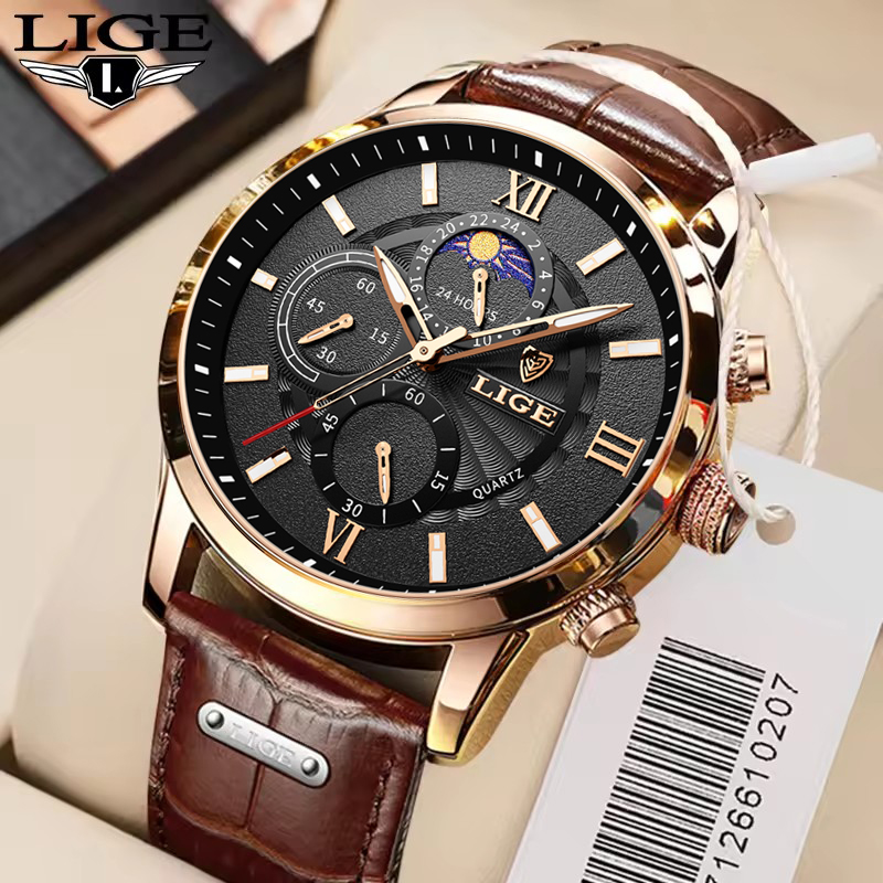 Men's Watches LIGE Top Brand L - Luxury Watch Holder For Men recension och pris