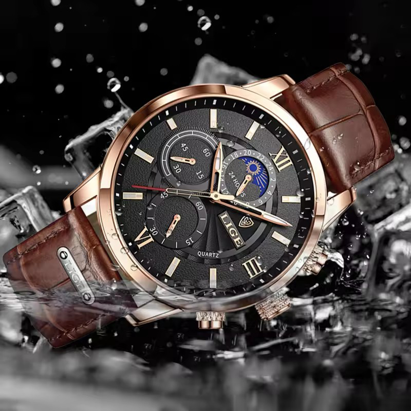 Men's Watches LIGE Top Brand L - Luxury Watch Holder For Men recension och pris